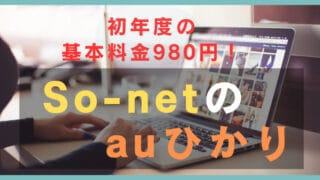 【So-netのauひかり】戸建て住まいのauユーザー必見！お得に光回線を使える方法 